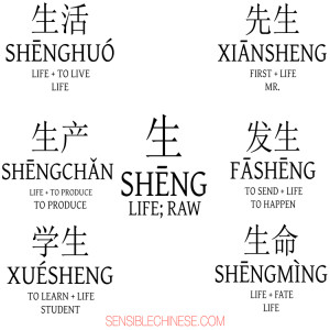 Words from Common Chinese Characters