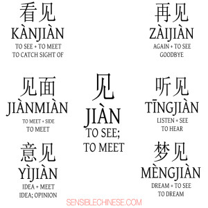 Words from Common Chinese Characters